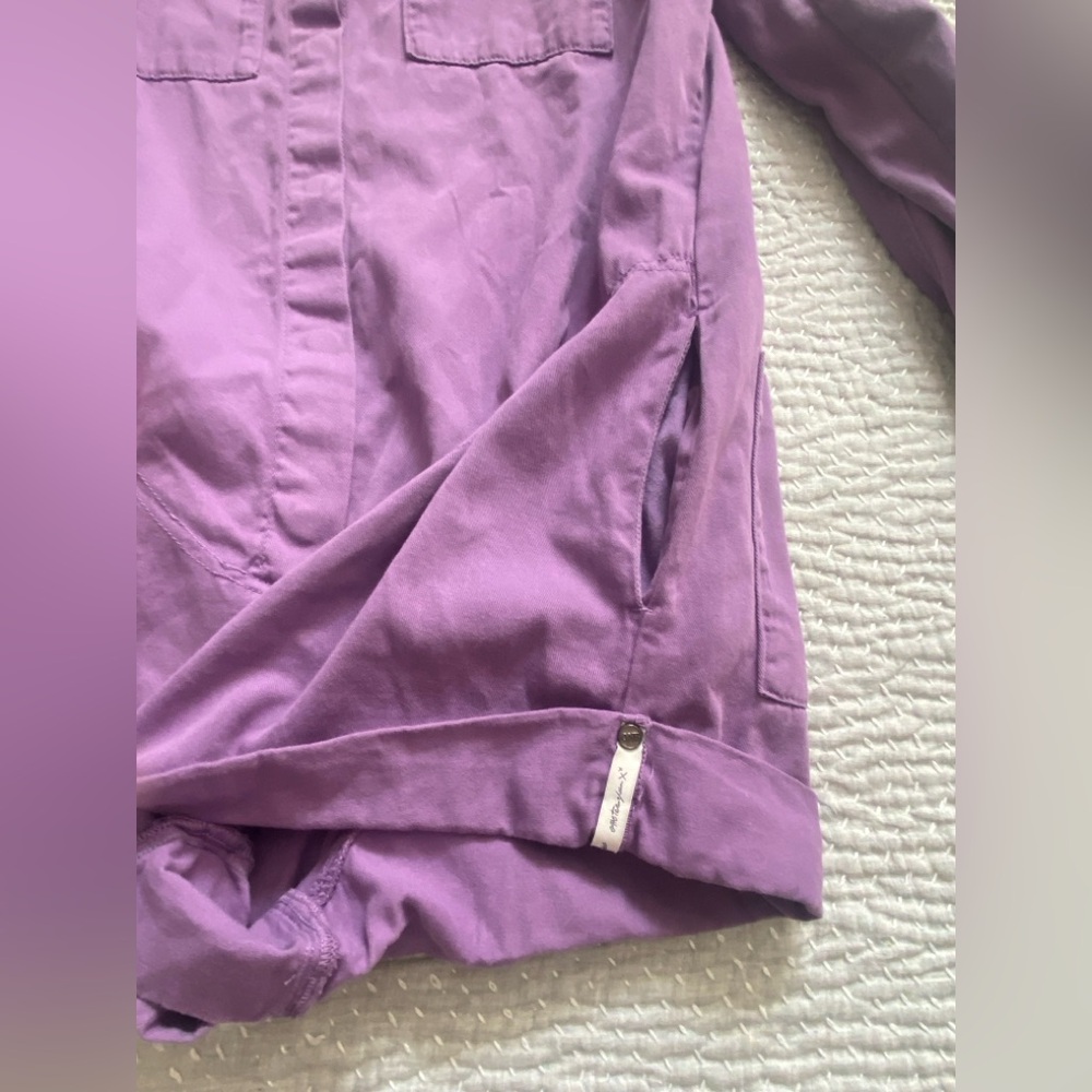 ONE TEASPOON Purple Jumpsuit Prophecy Purple Dove Romper Shorts Long Sleeve - Picture 7 of 12